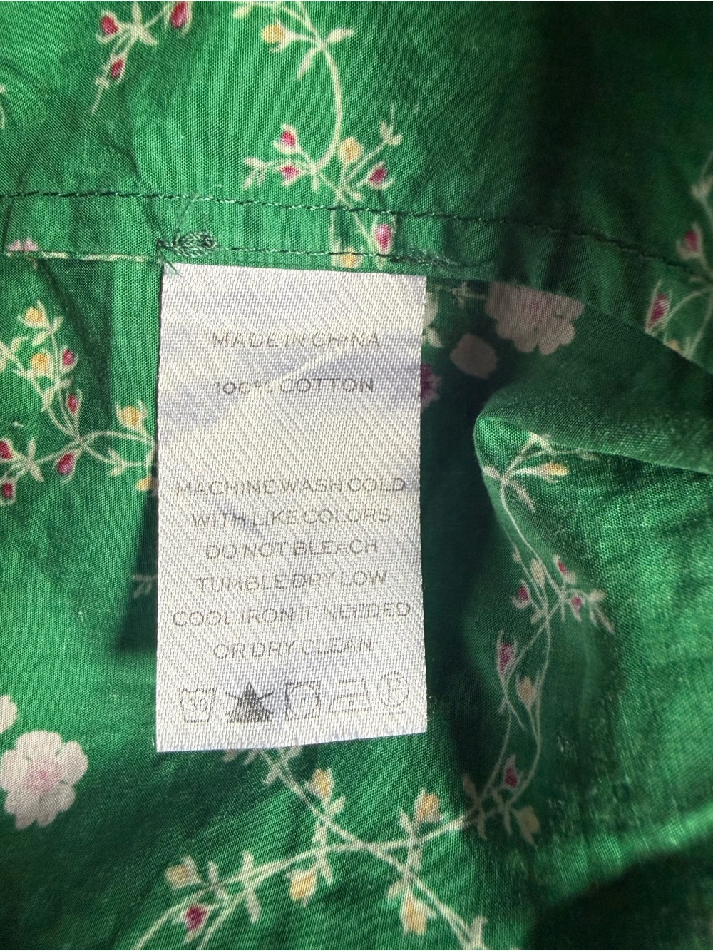 Hill House Nesli Emerald Trellis green nap dress no tag, Large - Picture 3 of 3